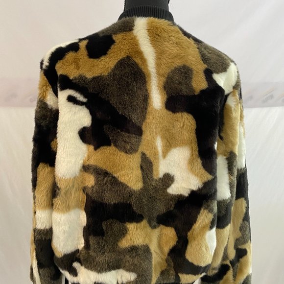 Bagatelle Multicolor Faux Fur Lined Jacket NWOT Women's Size Large - Picture 15 of 16